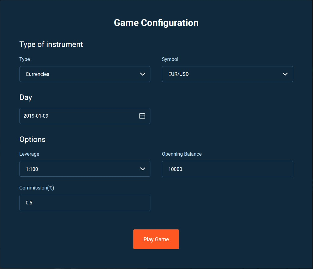 Options- Forex Game